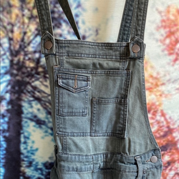 Free People Green and Gray Jumpsuit with Chic Design - Picture 3 of 7